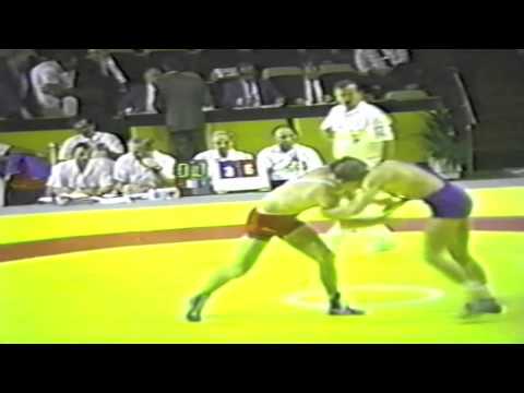 1990 Senior Greco World Championships: 74 kg Gordy Morgan (USA) vs. Unknown