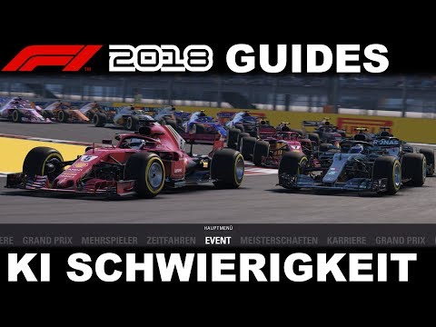 F1 2018 GUIDES | WIE FINDE ICH MEINE KI SCHWIERIGKEIT? | F1 2018 Tutorial
