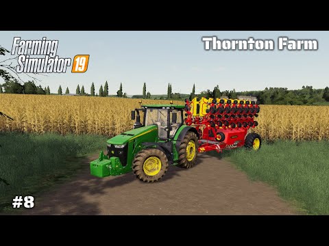 New Field, Sowing Corn and Selling Bales - Thornton Farm - #8 Farming Simulator 19 Timelapse Series