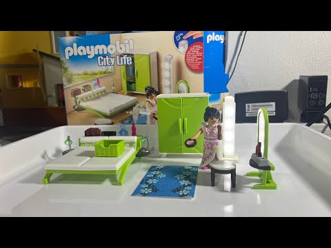 รีวิวแกะกล่องของเล่นเด็ก ชุดเตียงนอนอละอุปกรณ์ Bedroom Playmobil 9271
