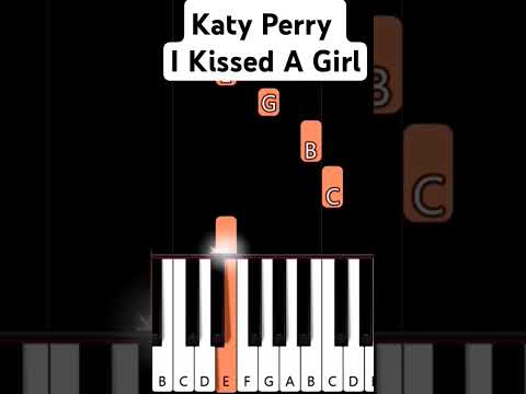 Katy Perry - I Kissed A Girl - EASY Piano Tutorial For beginners #shorts #piano #tutorial #easy