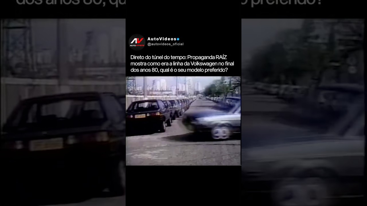 Direto do túnel do tempo: Propaganda RAÍZ mostra como era a linha Volkswagen no final dos anos 80!