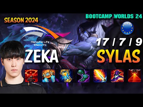 HLE Zeka SYLAS vs KATARINA Mid - Patch 14.19 EUW Ranked WORLDS 2024 Bootcamp | lolrec