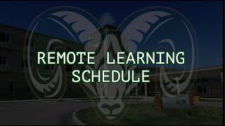 Remote Learning Daily Schedule