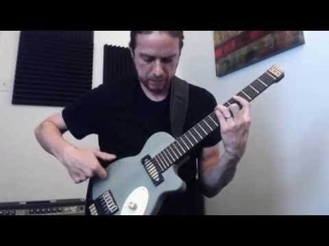 Island Espeto Custom 2020 Natural/Teal Redwood Top, Dual-Pickup Headless Guitar (Mint Condition) image 17