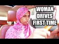 Woman Drives for the first time without licence