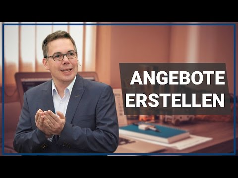 How do I create the perfect offer? - Sales trainer Oliver Schumacher