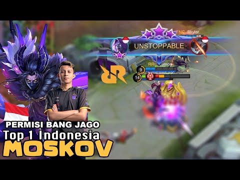 Unstoppable Moskov Best Build ! Top 1 Indonesia by RRQ XINN ! Mobile Legends