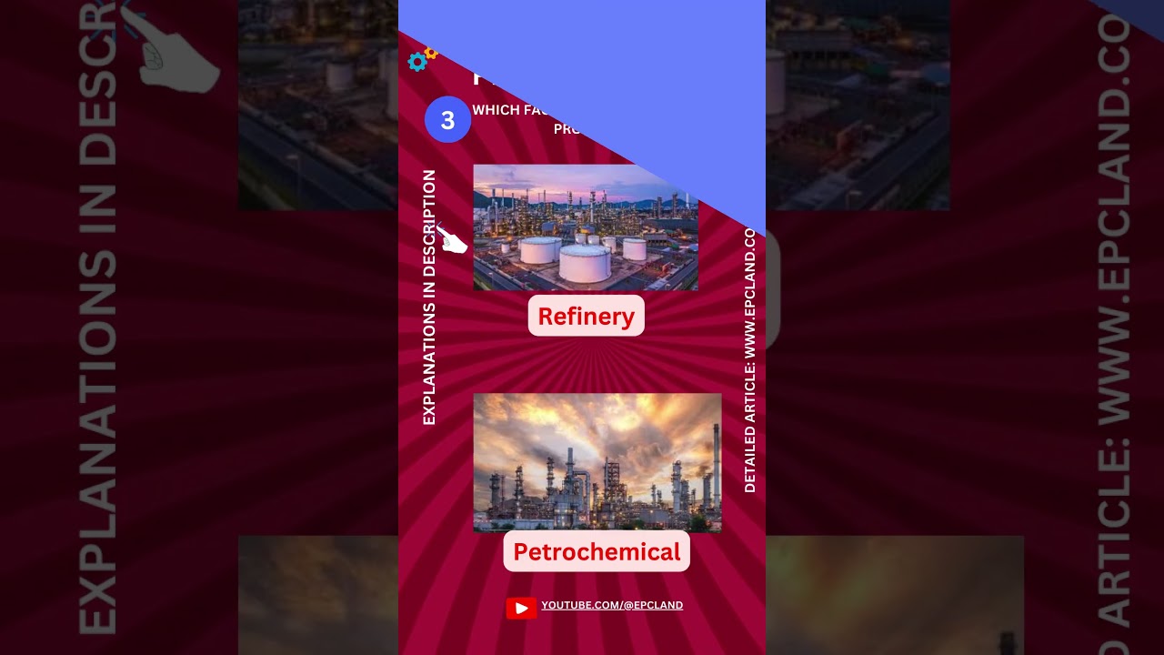 Difference Between Refinery and Petrochemical #shorts