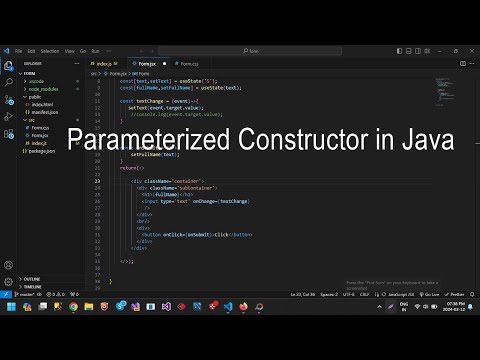 Parameterized Constructor In Java Hindi Java Programming Tutorial 2021