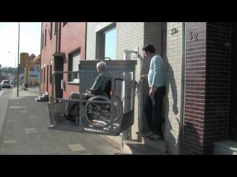 Schwenklift, Plattformlift für Rollstuhlfahrer, Teil1