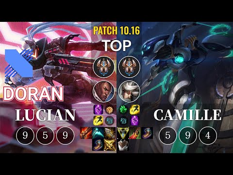 DRX Doran Lucian vs Camille Top - KR Patch 10.16
