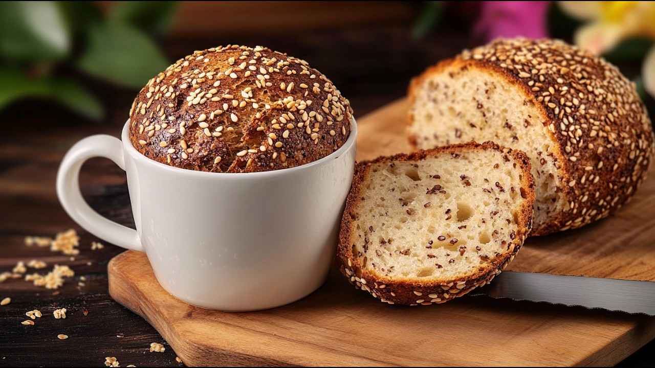 Keto Healthy Bread in a Glass in 5 Minutes! 🍞🥑 Flourless and Gluten-Free