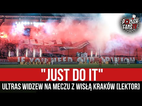 "JUST DO IT" - Ultras Widzew na meczu z Wisłą Kraków [LEKTOR] (02.12.2021 r.)