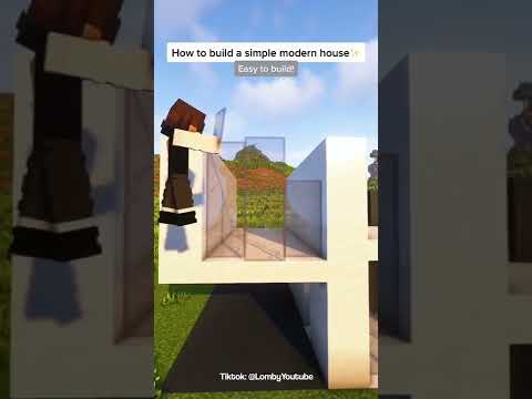 Minecraft: Easy Modern House | #shorts