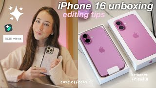 Aesthetic iPhone 16 Unboxing: How I Edit with Filmora ✨