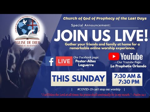 Saisir Les Secrets Du Succès (Part 2) 6/28/20  (Sunday Morning Service)