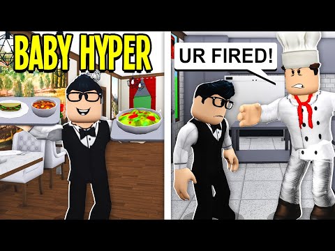 Baby Hyper Got A Job.. Chef HATED Him! (Roblox Bloxburg)