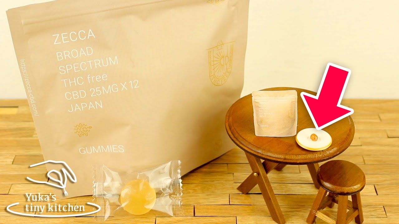 mini food "CBDグミ「ZECCA」" 本当に食べられるミニチュア料理 #95 | Yuka's tiny kitchen