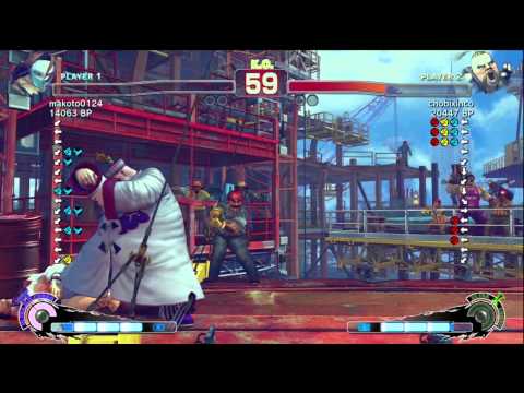 Makoto [Vega] vs chobixinco [Rufus] SSF4 Japanese Online Ranked Matches - TRUE-HD