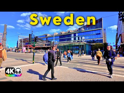 Sweden 4K Walking Tour | Odenplan to Galärvarvsvägen | Relaxing City Walk