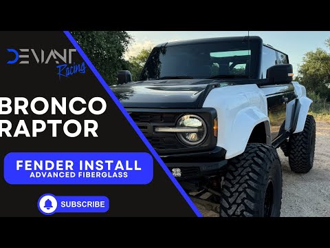 Bronco Raptor Fiberglass Fender Install