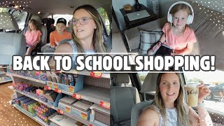 BACK TO SCHOOL SHOP WITH ME! | LARGE FAMILY MOM LIFE
