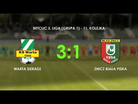 WARTA SIERADZ — ZNICZ BIAŁA PISKA 3:1