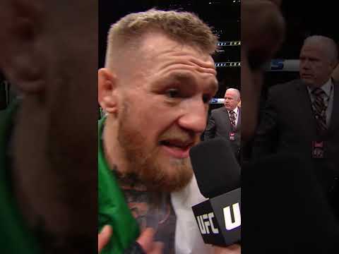 Conor McGregor delivered one of the most ICONIC Octagon speeches