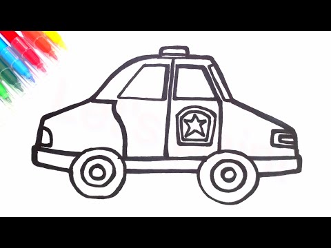 Let's Draw a Police Car | How To Draw a Police Car