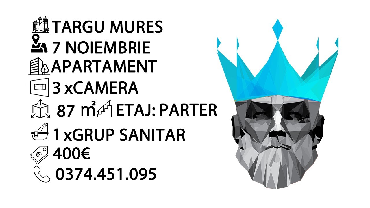 Tur video 3 Camere/ Zona 7 Noiembrie/ Pet friendly/ centrala termica