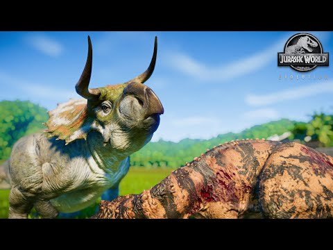 Nasutoceratops Brutal FIGHT Animations vs All DINOSAURS | Jurassic World Evolution