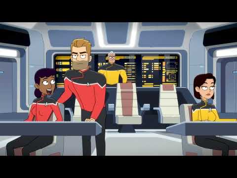 Lower Decks -  USS Cerritos in awe of the pylons