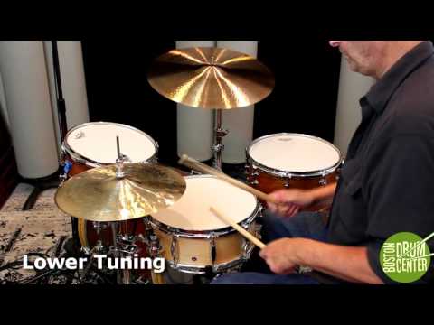 Craviotto Stacked Solid Cherry / Walnut Kit & Johnny C Snare