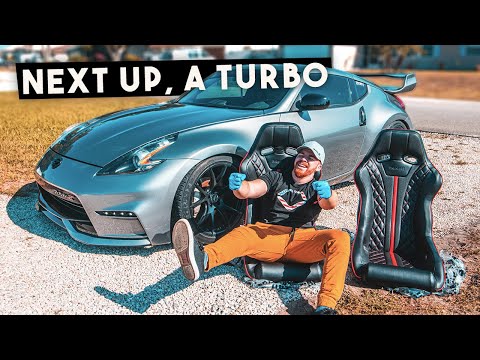 Making a RACE CAR - 370Z BRAUM RACING SEATS INSTALL!!
