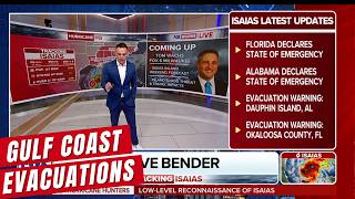 Isaias Prompts Evacuations in Alabama and Florida Ahead of Gulf Coast Landfall