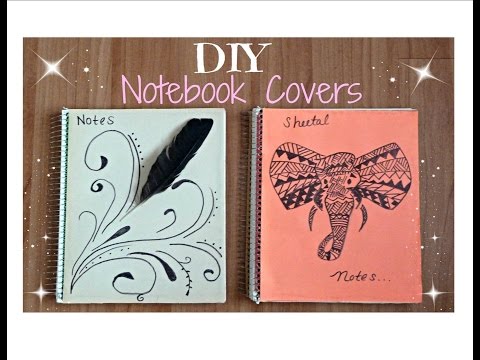 ♥ DIY Back To School Notebooks │ Tumblr Inspired │ Feathers & Tribal Elephants