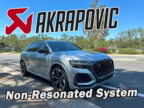 RSQ8 Akrapovic Non Resonated Exhaust Install, Revs, Flyby, soundclip!