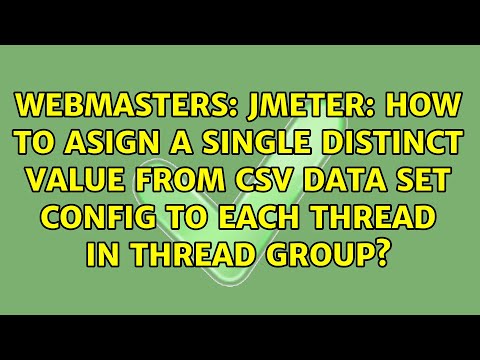 JMeter: how to asign a single distinct value from CSV Data Set Config to each thread in thread...