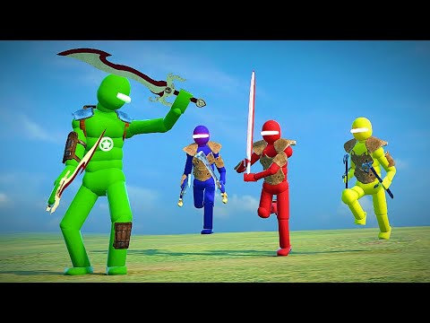 NPC Transforms into an Unstoppable Warrior to Defeat the Ragdoll Army – Overgrowth Mods Gameplay