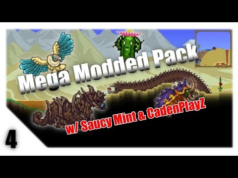Desert Boss Rush | Terraria Mega-Mod-Pack Ep.4 | Ft. Saucy_Mint & CadenPlayZ