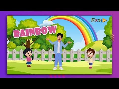 Sing Rainbow song with Anas and Alifiya | KidsFlix Club - Nursery poem for Kids.