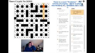 Simon live solves Monday's puzzle (and makes an error - GRRRR)
