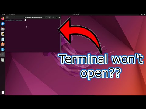 Terminal not opening on Ubuntu 22.04 - how to fix