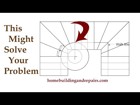 Building Code Interpretation - How To Use Concentric Circles For Measuring Steps in Winder Walk Line