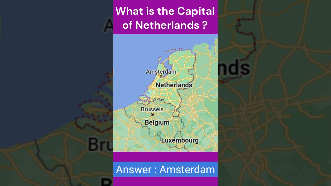 What is the Capital of Netherlands | Country and Capital | @pradhanseducation