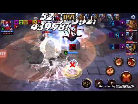 Marvel Future Fight: T3 Spider-Man Infinity War Uniform Shadowland Floor 29 Solo