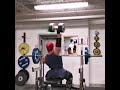 Single arm seated dumbbell shoulder press with 41kgs 8 reps 3 set