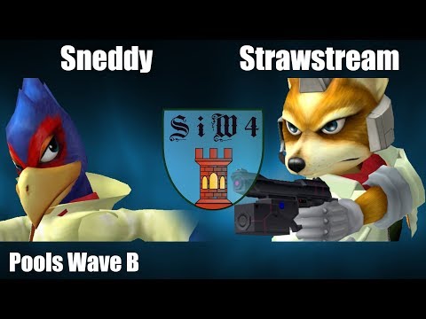 SiW4 - Sneddy (Falco) Vs. Strawstream (Fox) - Pools - Melee Singles