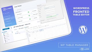 WordPress frontend table editor